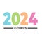 2024 SMART Goals Vector graphic -Â various Smart goal keywords